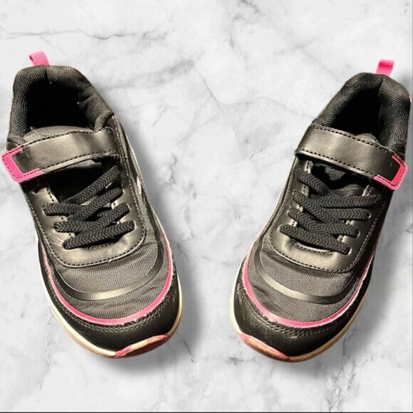 Fuse 53 Black & Pink Girls Athletic Sneakers Size 1 - Picture 1 of 13